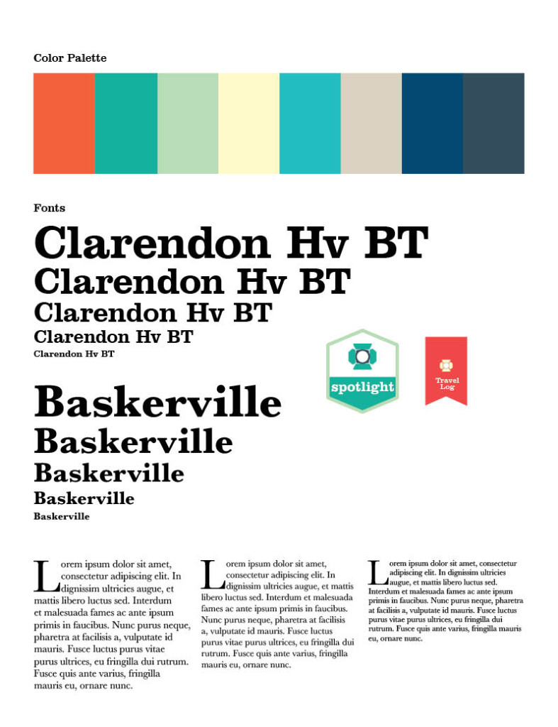 Typography guide for layout