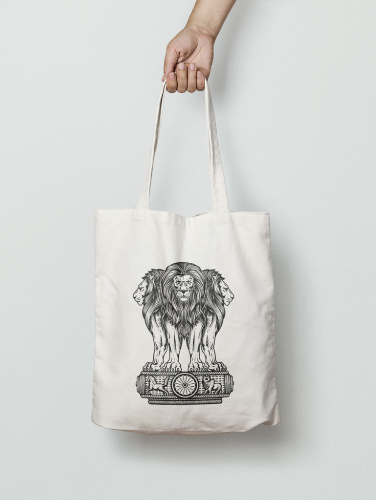 Lion Canvas Tote Bag