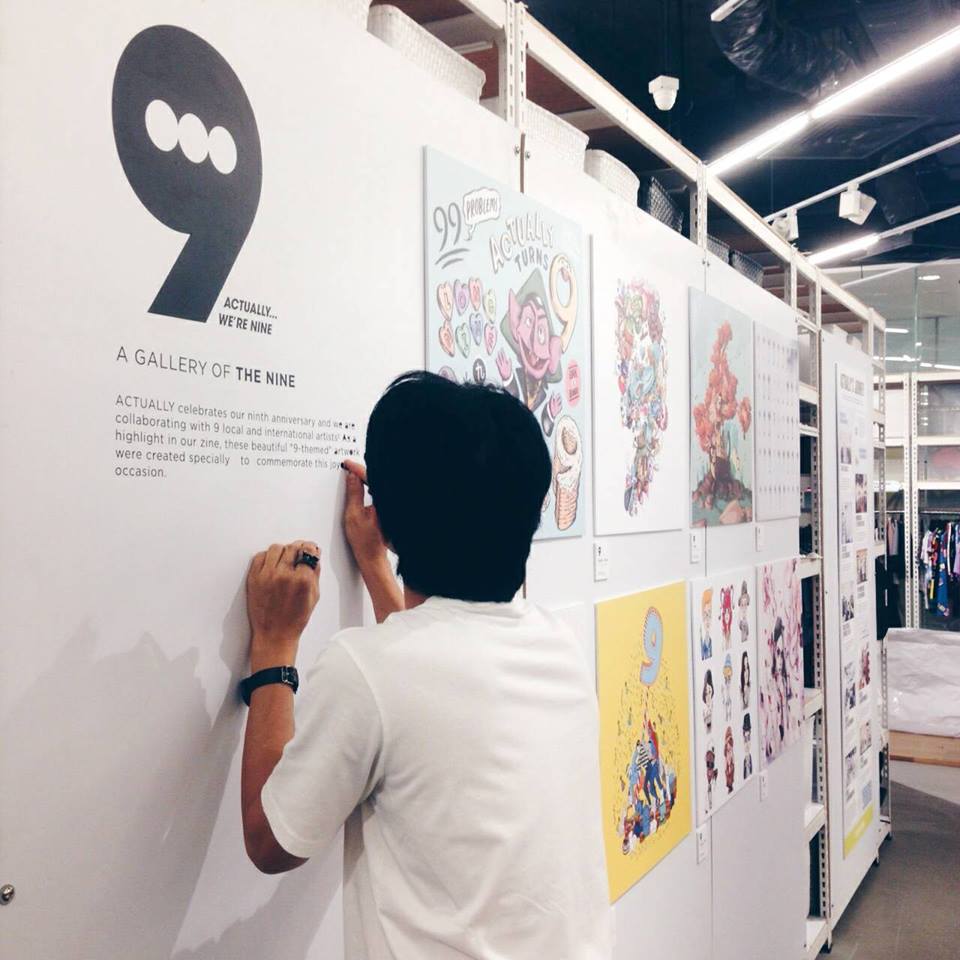 Some final preparations for the artworks