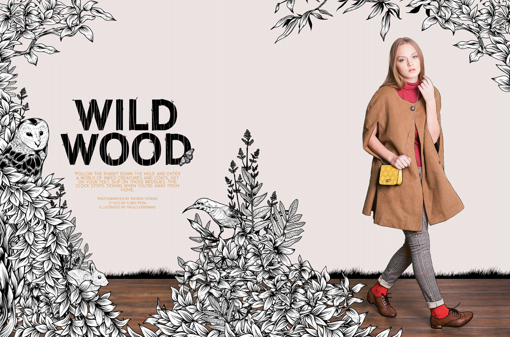 Wild Wood Fashion Editorial for Status Magazine